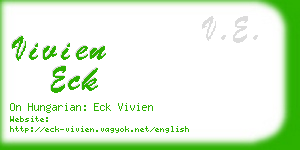 vivien eck business card